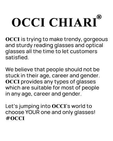 OCCI CHIARI Blue Blocking Computer Glasses Women Lady Gaming Glasses for Eye Strain Blue 0.0 x - OCCI CHARI Story