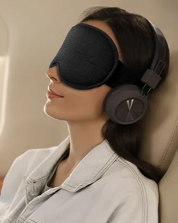 Easysleep Sleep Eye Mask 3D Contoured Cup Sleeping Mask with 100% Light Blocking and Adjustable Strap Soft Breathable Eye Cover Night Blindfold Mask for Men Women. - sleep mask
