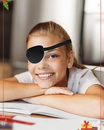 Right Eye Patch 3D Eye Patches for Adults Adjustable Medical Eyepatch for Lazy Eye Black(Large) 1 Right - 3D medical eye patch