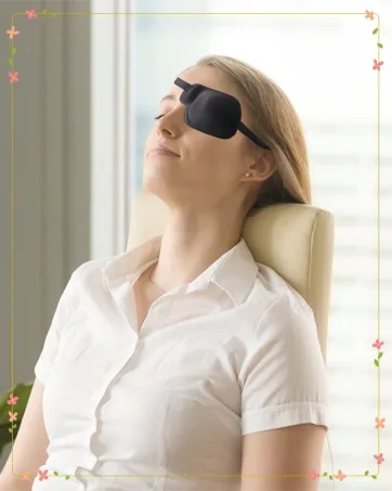 Right Eye Patch 3D Eye Patches for Adults Adjustable Medical Eyepatch for Lazy Eye Black(Large) 1 Right - left right medical eye patch