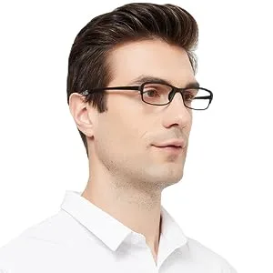 Computer Blue Light Blocking Reading Glasses(Flexible and Lightweight) UV Protection Readers Anti Eyestrain for Women Men 2 Black & 2 Gray 2.0 x - TR001 READING GLASSES 2