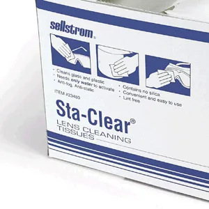 Sellstrom Anti-Fog Coating Lens Cleaning Tissues in Self-Dispensing Box (1 000 wipes per box) S23480 - product information 12