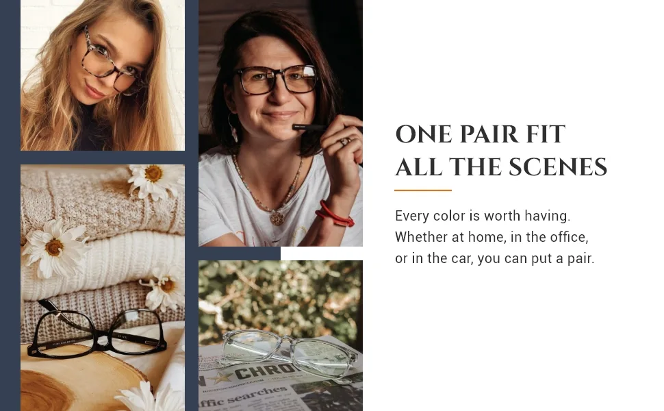 TIJN Progressive Multifocus Reading Glasses for Women Anti Blue Light Blocking Readers Vintage Square Nerd Eyeglasses 01-leopard 1.5 x - product information 8
