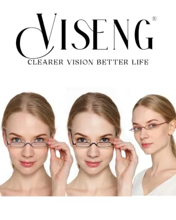 Viseng Womens Oversized Cateye Reading Glasses Blue Light Computer Glasses Stylish Reader (black +1.5) Black 1.5 Diopters - reading glasses