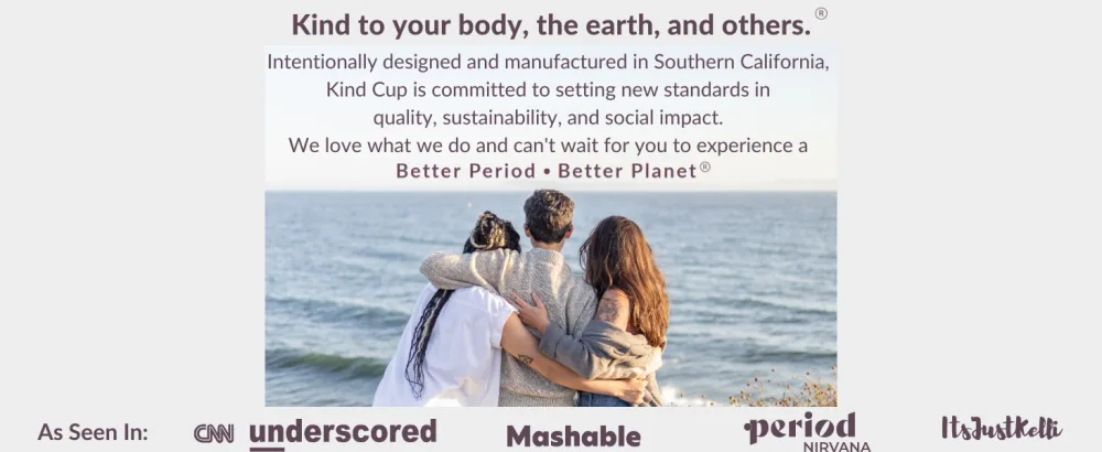 Kind Cup | Menstrual Cups | Period Cup | Easy to use | Comfortable | Soft | Long Stem | Curved | Ergonomic | High Cervix | Low Cervix | Eco Friendly Products | for Beginners | USA (Regular) (Violet) - copa menstrual transparente period kit period bag for tampons