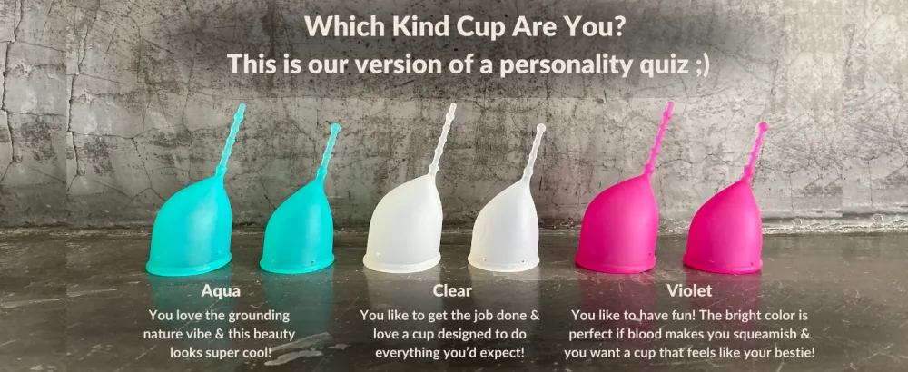 Kind Cup | Menstrual Cups | Period Cup | Easy to use | Comfortable | Soft | Long Stem | Curved | Ergonomic | High Cervix | Low Cervix | Eco Friendly Products | for Beginners | USA (Small) (Aqua) - menstrual cups copa menstrual con aplicador femmycycle menstrual cup kind menstural cup