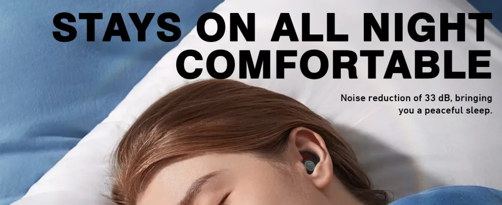 Ear Plugs for Sleeping - NRR33dB Noise Cancelling Earplugs for Sleep Snoring Blocking Travel 2 Pairs Reusable Washable Soft Silicone Ear Plugs for Side Sleeper Black - perfect for side sleeper1
