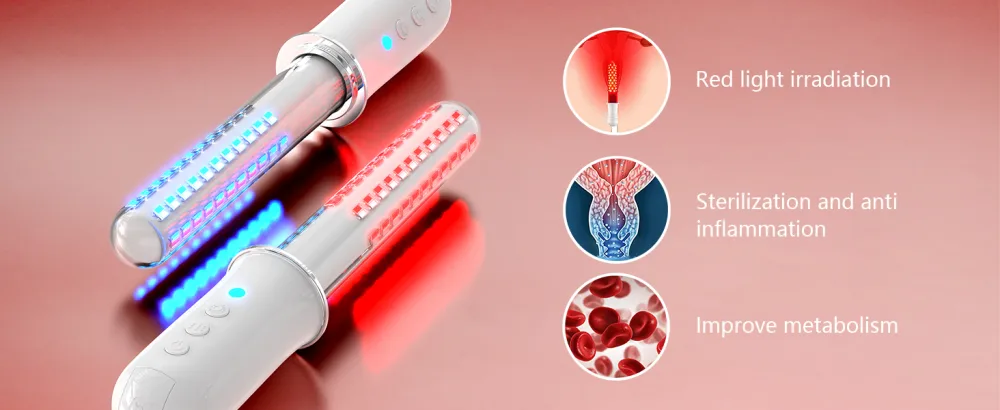 Vaginal Rejuvenation Wand for Women Red & Blue Led Light Therapy Device - product information 12