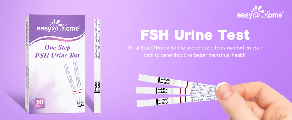 Easy Home FSH Menopause Test: 10 FSH Test Strips - Understand Your Ovarian Reserve and Optimize Conception Timing at Home - FSH Test