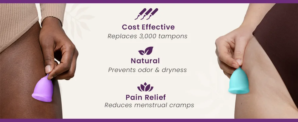 Ecoblossom Complete Menstrual Cup Kit - Small & Large Reusable Period Cups Silicone Sterilizer Holder Cleansing Wash Water-Based Lube and Easy-Insert Disc Applicator - All Inclusive Set - Hello disc, period disc reusable, menstrual disk, soft cups menstrual, soft menstrual cup
