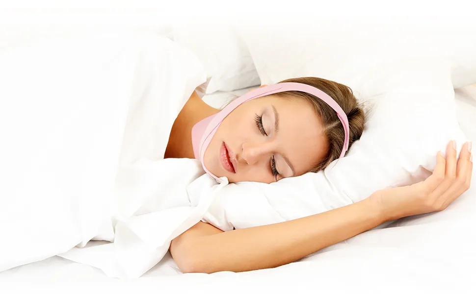 Anti Snore Chin Strap Upgraded EasYoung Snoring Solution Effective Anti Snore Strap Adjustable and Breathable Material Stop Snoring Sleep Headband for Men Women 01.pink - product information 7