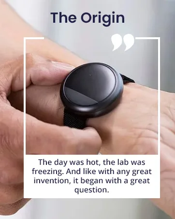 Embr Labs Wave 2 Dusty Rose Comfort Band - Arm Nylon Strap for Personal Thermal Regulation Device with Hook & Loop Closure - Embr Labs Brand Story