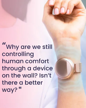Embr Labs Wave 2 Dusty Rose Comfort Band - Arm Nylon Strap for Personal Thermal Regulation Device with Hook & Loop Closure - Embr Labs Brand Story