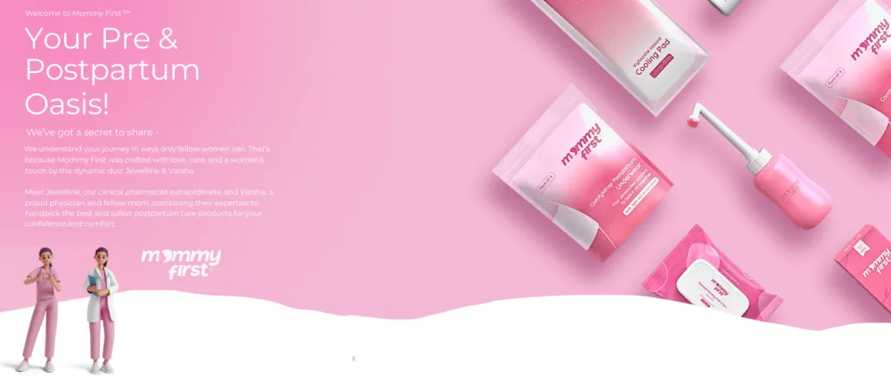 Mommy First Postpartum Recovery Essentials Kit Includes Advanced Thin Instant Cooling Pads Witch Hazel Healing Foam Witch Hazel Pad Liners Upside Down Peri Bottle and Soft Disposable Underwears - FTB DT 2 mont