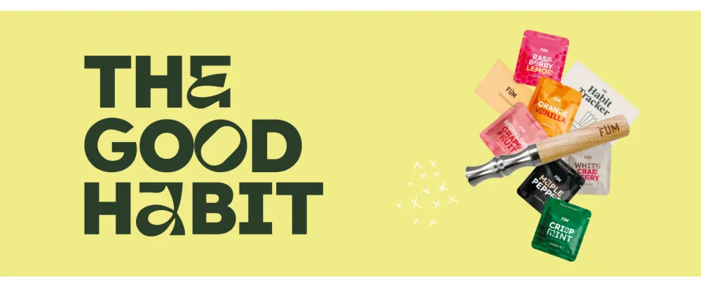 F M Prominent Flavored Air Device | Naturally Switch from Bad Habits | Maple Barrel and Stainless Steel Mouthpiece - The good habit