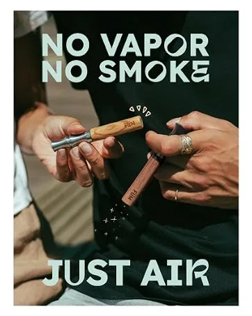 F M Prominent Flavored Air Device | Naturally Switch from Bad Habits | Maple Barrel and Stainless Steel Mouthpiece - VAPOR
