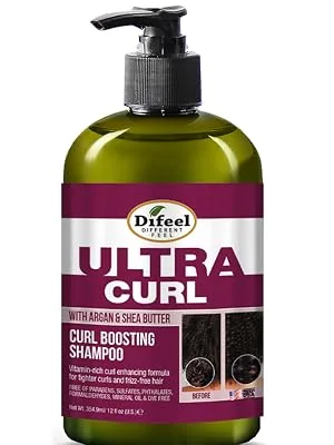Difeel Ultra Curl 2-PC Curl Enhancing Shampoo & Conditioner Set - Includes Shampoo 12 oz & Conditioner 12 oz. - Ultra Curl Shampoo