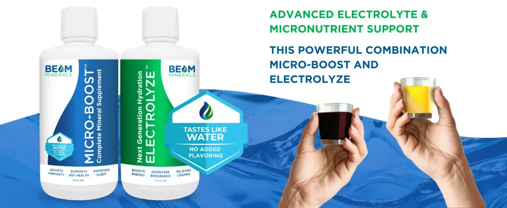 BEAM Minerals Micro-BOOST Humic Mineral Blend | Plant-Based Multi Minerals Supplement & Electrolytes Liquid | Micronutrients Supplements | Deficiency Support | Pure Natural Antioxidant | Keto Friendly Electrolyze & Micro-boost - Advanced Electrolyte & Micronutrient Support