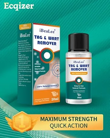 Wart Remover Liquid - Effective Wart Removal with Specialized Formula for Plantar and Common Warts. Safe Botanical-Based and Strong - skin tag removal