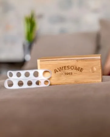 Awesome Toes Spacers & Separators Kit Fast Relief for Hammertoe & Bunions | Includes Toe Stretch Band Individual Toe Spacers & Full Toe Spacers for Walking Running & Yoga Practice | Large Large Kit - awesome toes