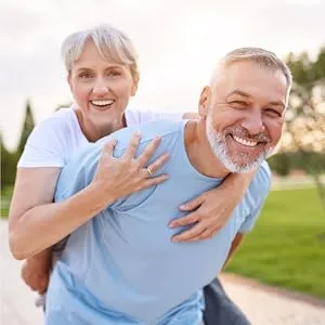 Carlyle NADH Supplement 20mg | with CoQ10 | 60 Capsules | Mega Strength | Non-GMO Gluten Free - older couple smiling