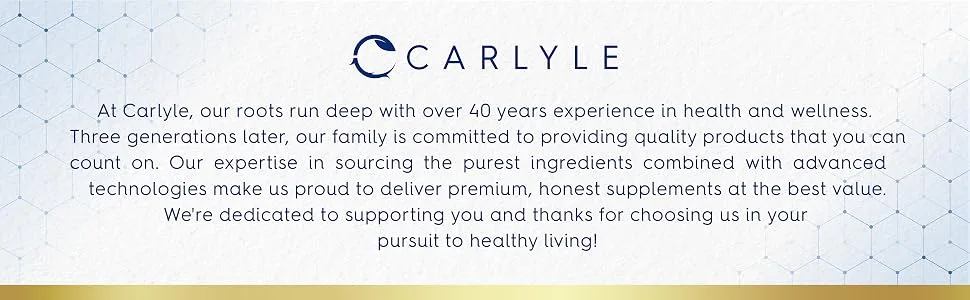 Carlyle Ubiquinol 200mg | 60 Softgels | CoQ10 Supplement | Highly Bioavailable | Non-GMO Gluten Free - Carlyle mission statement
