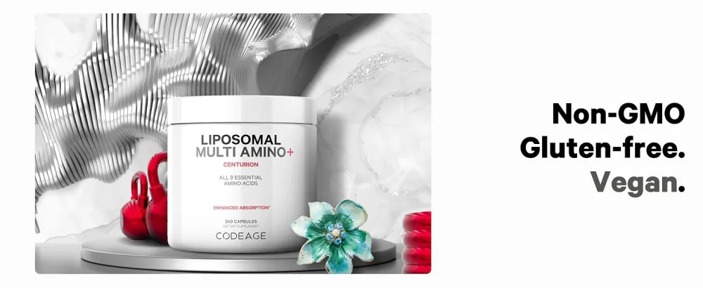 Codeage Multi Amino+ BCAA & EAA Supplement All 9 Essential Amino Acids Free-Form Branched-Chain Amino Acid Sport Pre & Post Workout Muscles Recovery Liposomal for Absorption Vegan 240 Capsules - bcaa amino acids, multi amino acids, multi amino acids supplement, lysine amino acid, bcaa protein