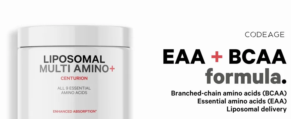 Codeage Multi Amino+ BCAA & EAA Supplement All 9 Essential Amino Acids Free-Form Branched-Chain Amino Acid Sport Pre & Post Workout Muscles Recovery Liposomal for Absorption Vegan 240 Capsules - codeage, codeage liposomal multi amino acids, bcaa capsules, essential amino acids supplements
