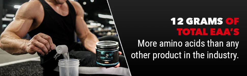 Gorilla Mode EAAs - Essential Amino Acids to Support Muscle Building Enhanced Recovery and Protein Synthesis/Use Before During or After Your Workout / 453 Grams (Jungle Juice) - Amino Acids