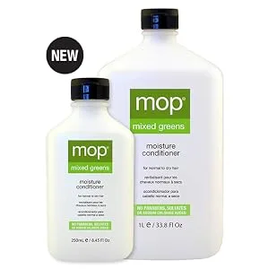 MOP Mixed Greens Moisture Conditioner No Parabens Fresh Scent 8.45 Fl Oz - mop, mixed greens, leave in, conditioner
