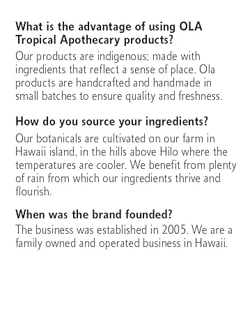 Ola Coconut Organic Shampoo - 8 fl oz - ola tropical apothecary