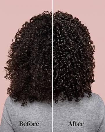 Ouidad Made for Curls Customizable Detangler - before and after