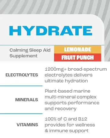 Mantra By Zahler Game-Changing Great-Tasting Sugar-Free Hydration Supplement Lemonade Flavor 30 Servings. - Mantra labs hydrate electrolyte powder drink minerals vitamins