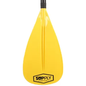 SUP Paddle - 3 Piece Adjustable Stand Up Paddle Board Paddles - Lightweight & Floating Paddleboard Oar - Durable & Packable for Travel - High-Grade Aluminum Shaft & Nylon Blade for Efficient Strokes Black - Alloy Paddle