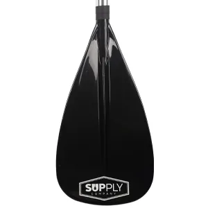 SUP Paddle - 3 Piece Adjustable Stand Up Paddle Board Paddles - Lightweight & Floating Paddleboard Oar - Durable & Packable for Travel - High-Grade Aluminum Shaft & Nylon Blade for Efficient Strokes Black - Alloy Paddle