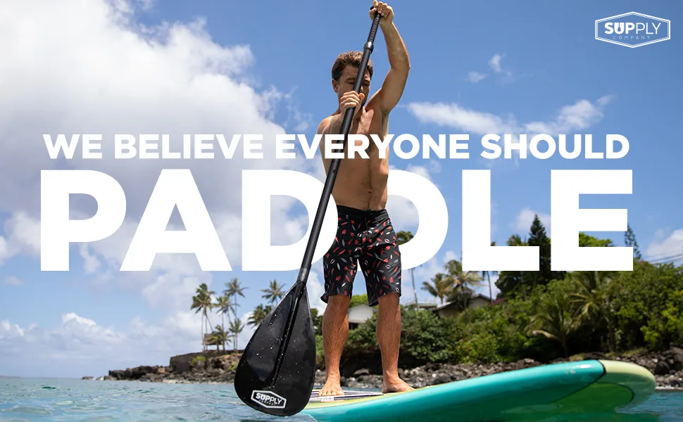 SUP Paddle - 3 Piece Adjustable Stand Up Paddle Board Paddles - Lightweight & Floating Paddleboard Oar - Durable & Packable for Travel - High-Grade Aluminum Shaft & Nylon Blade for Efficient Strokes Black - Paddle