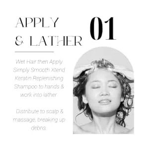 Simply Smooth Xtend Keratin Replenishing Shampoo 33.8 oz - Apply Simply Smooth keratin replenishing shampoo
