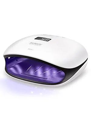 SUNUV 48W UV LED Light Lamp Nail Dryer for Gel Polish with Auto Sensor Professional Nail Art Tools SUN4 Black - product information 2