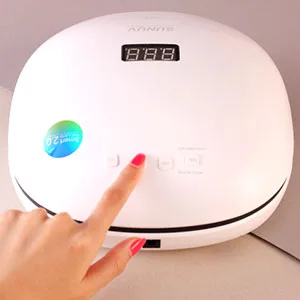 SUNUV 48W UV LED Light Lamp Nail Dryer for Gel Polish with Auto Sensor Professional Nail Art Tools SUN4 Black - product information 6