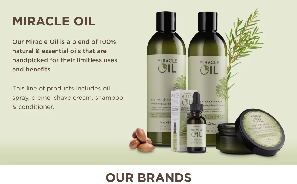 Earthly Body Miracle Oil Tea Tree Shampoo 16 Fl Oz - Miracle Oil