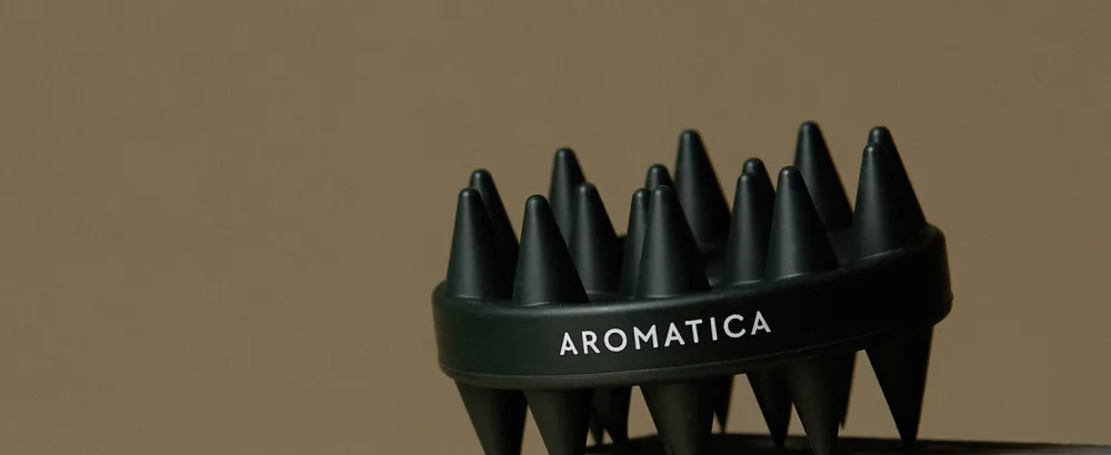 AROMATICA Dual Scalp Care Shampoo Brush - Retrieve Nourished Hair with Scalp Scaling and Deep Cleansing - shampoo brush