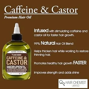 Hair Chemist Caffeine and Castor Shampoo & Conditioner 33.8 oz 2-PC Boxed Gift Set - HC Caff & Castor Card 1