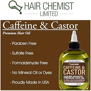 Hair Chemist Caffeine and Castor Shampoo & Conditioner 33.8 oz 2-PC Boxed Gift Set - HC Caff & Castor Card 2