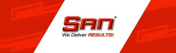 SAN Nutrition PH Modified Creatine - Buffered Creatine Formula for Enhanced Muscle Strength and Performance 120 Servings - SAN Logo Header
