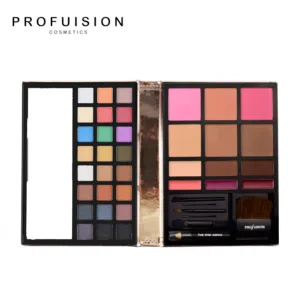 Profusion Cosmetics - Face - Professional Eyeshadow Lip Gloss Blush Highlighter Bronzer Eyebrow Wax Powder Eyeliner Pencil Brushes Included Makeup Set - product information 19