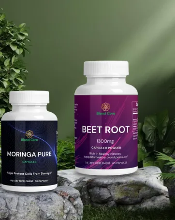 Moringa Antioxidant Capsules - Natural Moringa Oleifera - 800 MG Energy Metabolism & Immune Support. - BEET ROOT