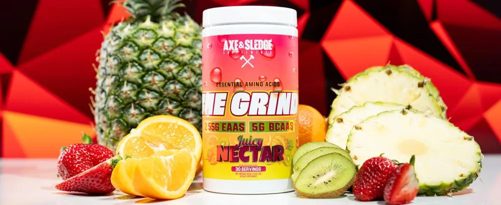 The Grind Essential Amino Acids Branched Chain Amino Acids 30 Servings (ICEE Blue Raspberry) - The Grind Juicy Nectar