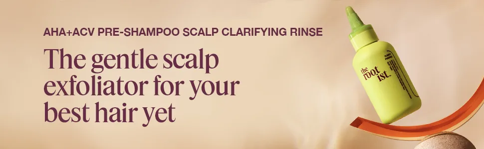 Pre-Shampoo Clarifying Scalp Treatment with AHA + Apple Cider Vinegar 4oz - ACV Pre Shampoo gently exfoliates your scalp