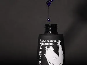 Silver Fox Complete Men's Grooming Collection - beard oil with dropper purple