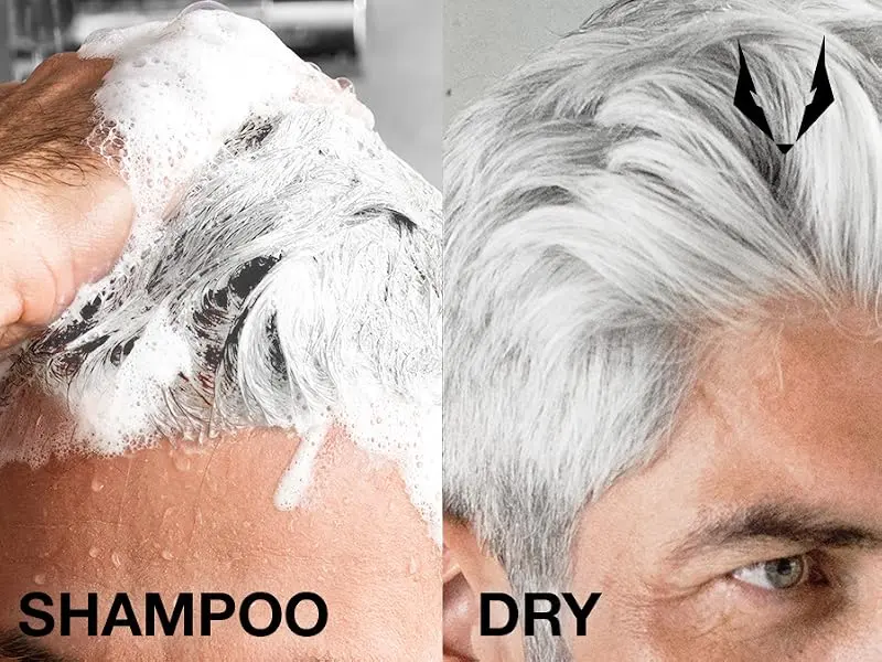 Godefroy Silver Fox Beard and Scalp Shampoo For Gray Hair  - BEOFRE AND AFTER SILVER FOX SHAMPOO
